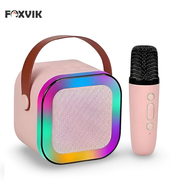 Beautiful Sound Speaker with Mic for Singing – Colorful Set