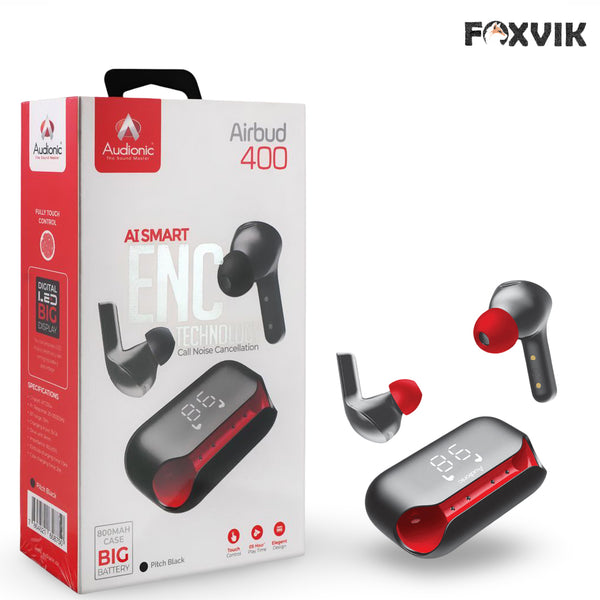 Audionic Airbud 400  AI Smart ENC Noise Cancelling - Back