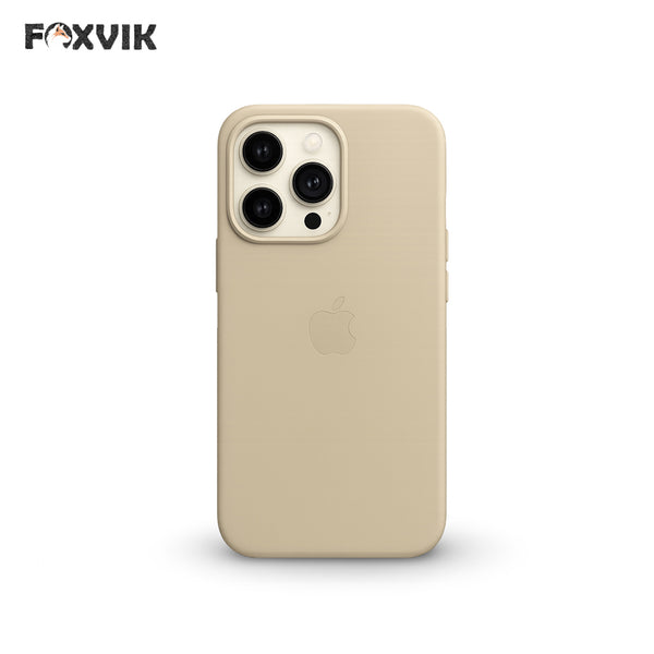 iPhone 15 Pro Max Premium Silicone Rubber Back Case - Back