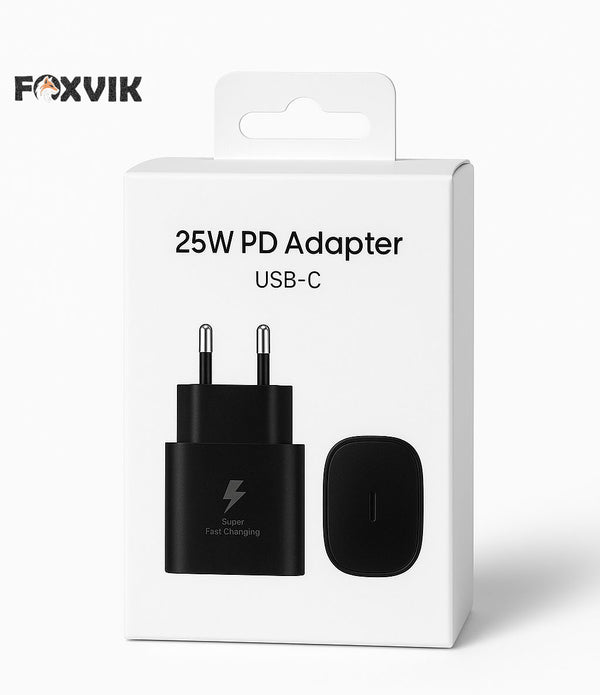 25W USB-C Fast Charger | Super Fast Charging Adapter for Android & iPhone